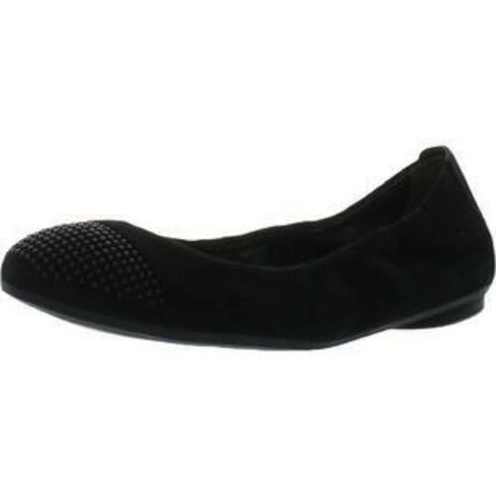 Paul Green Taj Womens Leather Slip On Ballet Flats Black Suede US 8